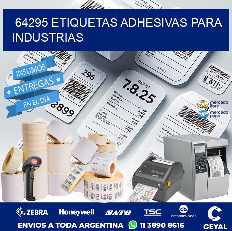 64295 ETIQUETAS ADHESIVAS PARA INDUSTRIAS