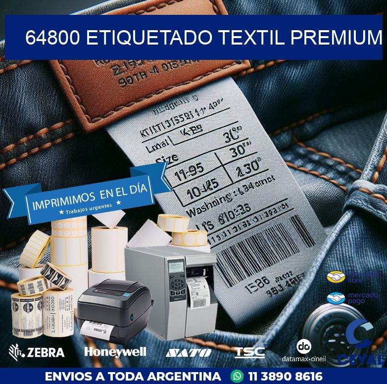 64800 ETIQUETADO TEXTIL PREMIUM