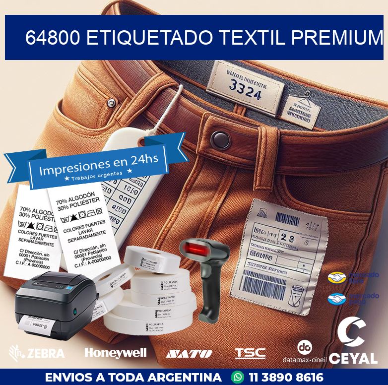 64800 ETIQUETADO TEXTIL PREMIUM