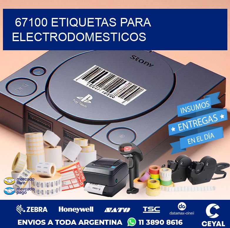 67100 ETIQUETAS PARA ELECTRODOMESTICOS
