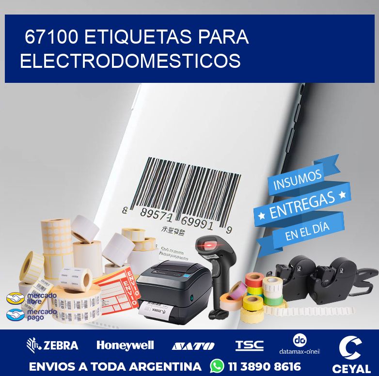 67100 ETIQUETAS PARA ELECTRODOMESTICOS