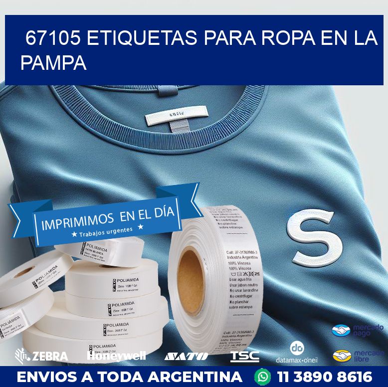 67105 ETIQUETAS PARA ROPA EN LA PAMPA
