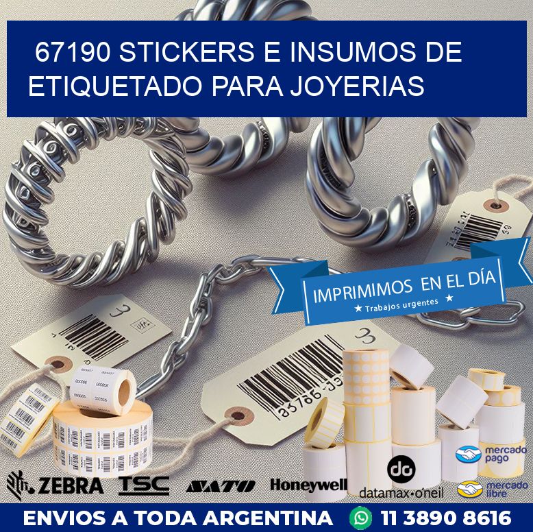 67190 STICKERS E INSUMOS DE ETIQUETADO PARA JOYERIAS