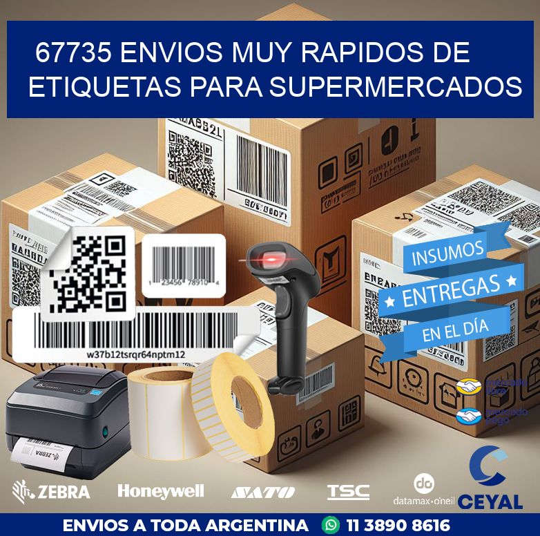 67735 ENVIOS MUY RAPIDOS DE ETIQUETAS PARA SUPERMERCADOS