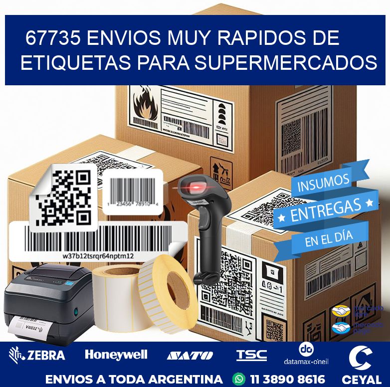 67735 ENVIOS MUY RAPIDOS DE ETIQUETAS PARA SUPERMERCADOS