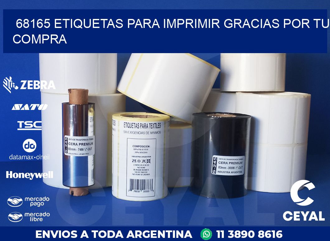 68165 ETIQUETAS PARA IMPRIMIR GRACIAS POR TU COMPRA