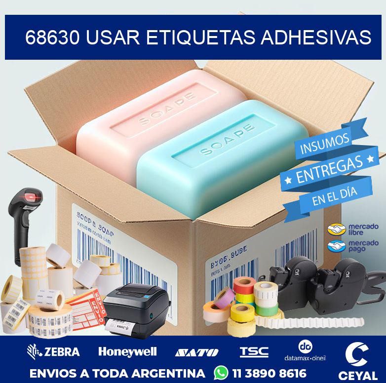 68630 USAR ETIQUETAS ADHESIVAS
