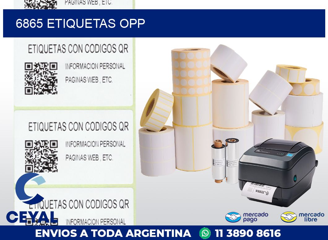 6865 ETIQUETAS OPP