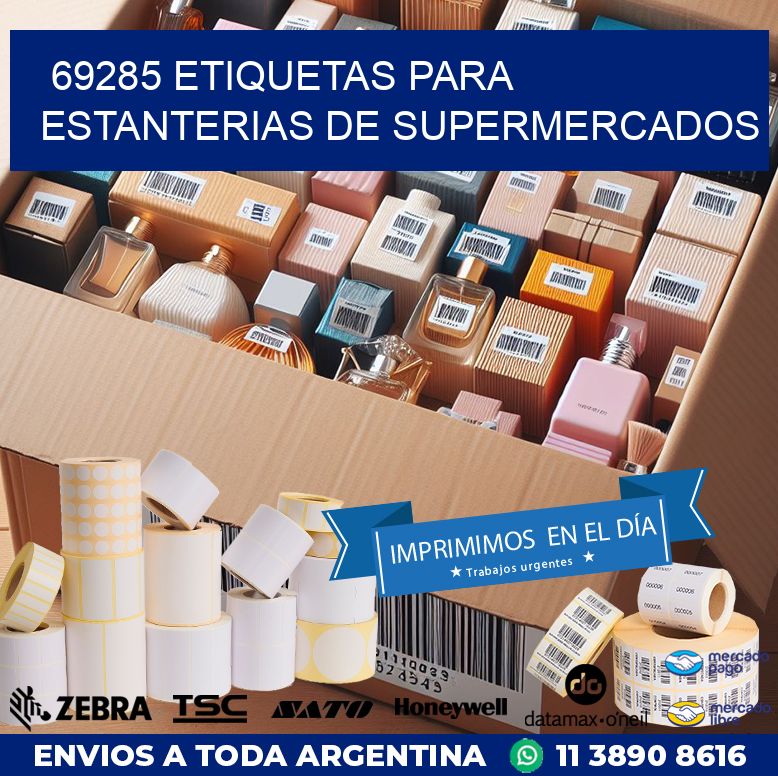69285 ETIQUETAS PARA ESTANTERIAS DE SUPERMERCADOS