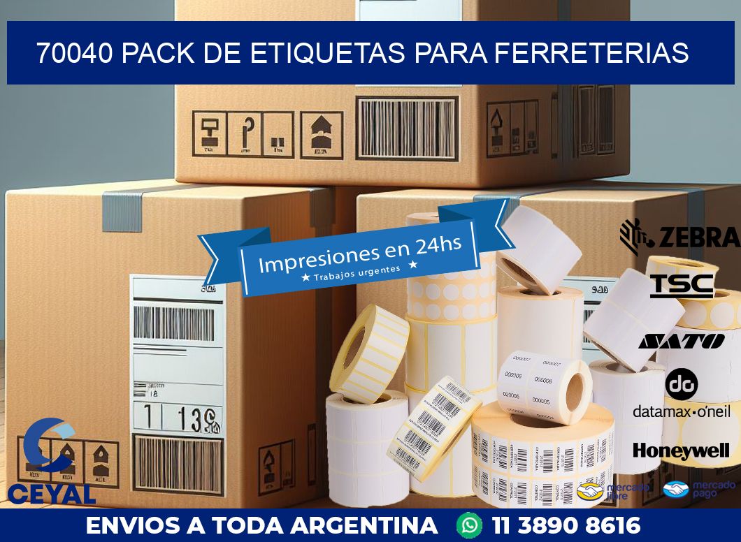 70040 PACK DE ETIQUETAS PARA FERRETERIAS