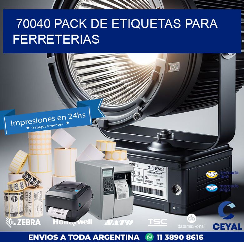 70040 PACK DE ETIQUETAS PARA FERRETERIAS