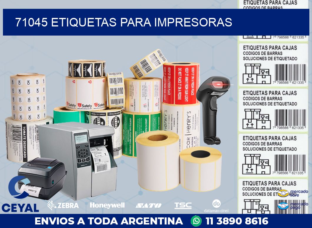 71045 ETIQUETAS PARA IMPRESORAS
