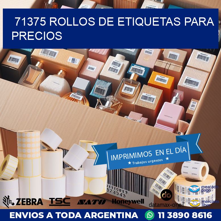 71375 ROLLOS DE ETIQUETAS PARA PRECIOS