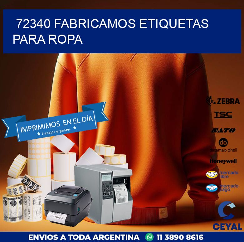 72340 FABRICAMOS ETIQUETAS PARA ROPA