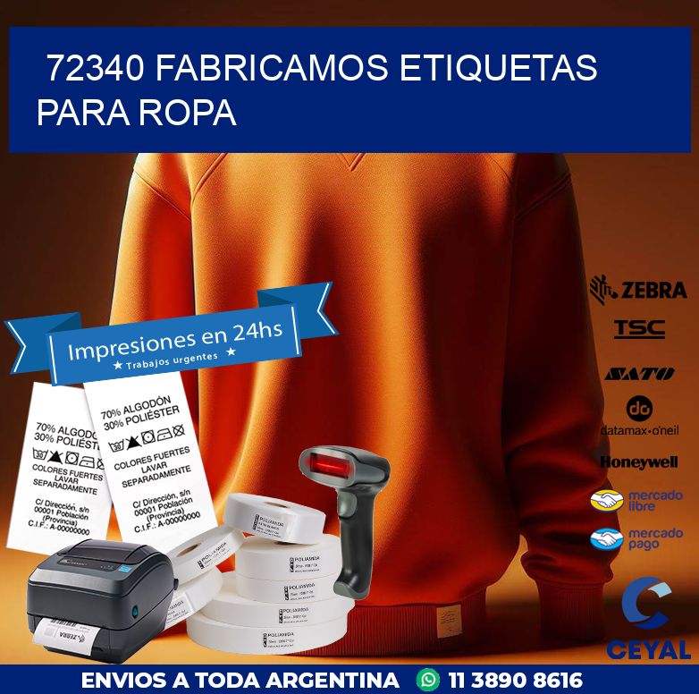 72340 FABRICAMOS ETIQUETAS PARA ROPA