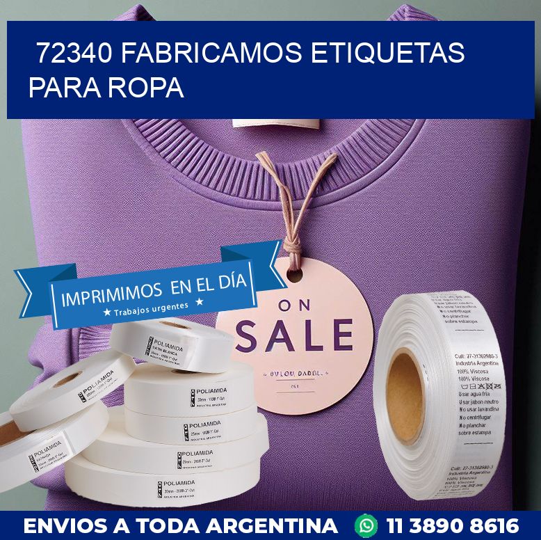 72340 FABRICAMOS ETIQUETAS PARA ROPA