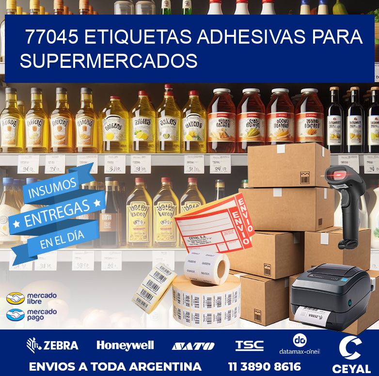77045 ETIQUETAS ADHESIVAS PARA SUPERMERCADOS