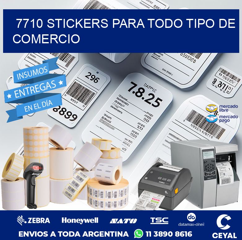 7710 STICKERS PARA TODO TIPO DE COMERCIO