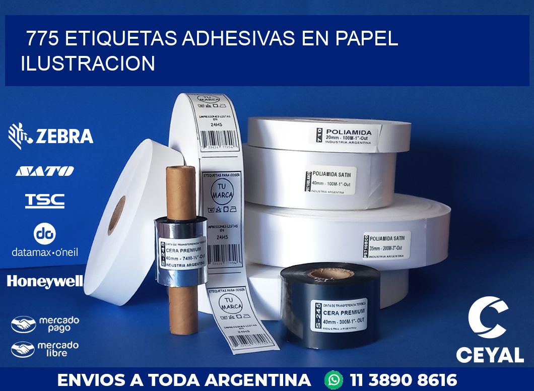 775 ETIQUETAS ADHESIVAS EN PAPEL ILUSTRACION