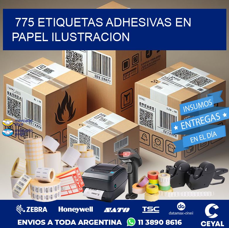 775 ETIQUETAS ADHESIVAS EN PAPEL ILUSTRACION