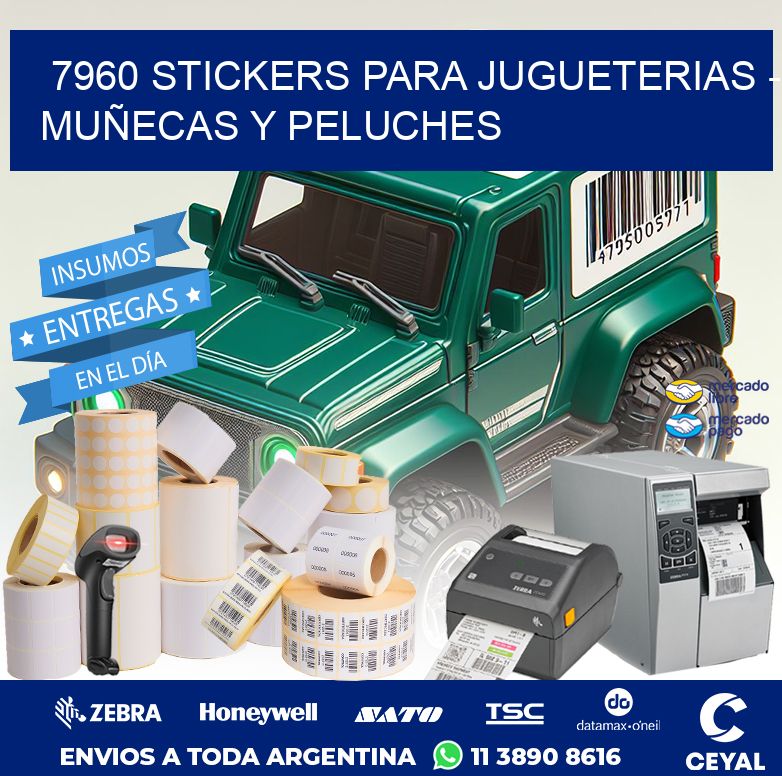 7960 STICKERS PARA JUGUETERIAS - MUÑECAS Y PELUCHES