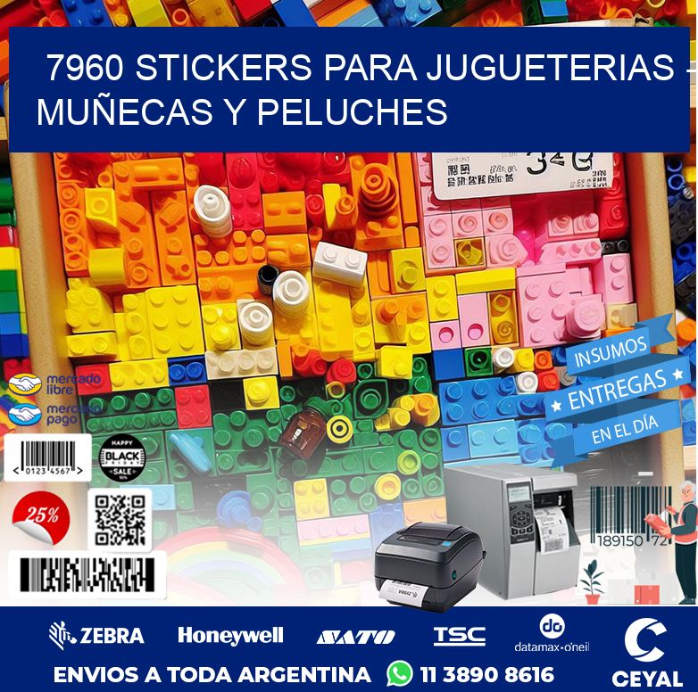 7960 STICKERS PARA JUGUETERIAS – MUÑECAS Y PELUCHES