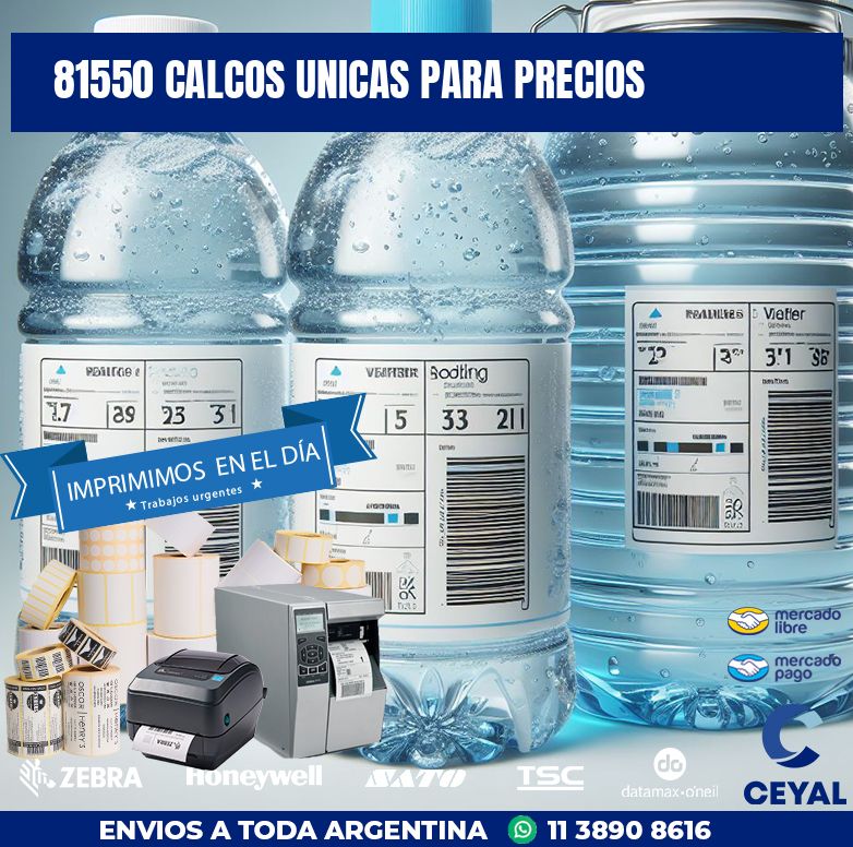 81550 CALCOS UNICAS PARA PRECIOS