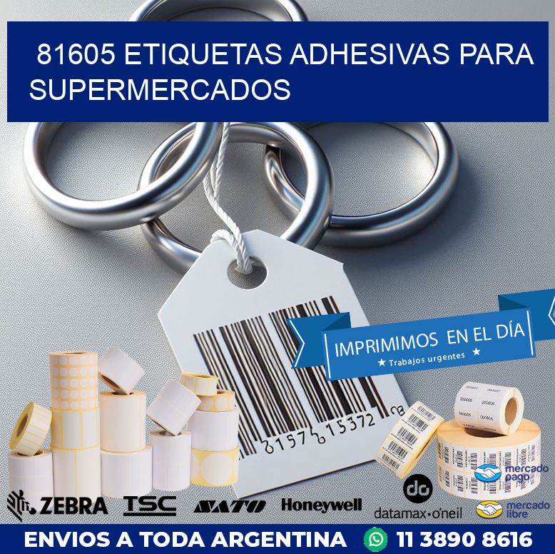 81605 ETIQUETAS ADHESIVAS PARA SUPERMERCADOS