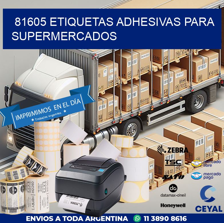81605 ETIQUETAS ADHESIVAS PARA SUPERMERCADOS