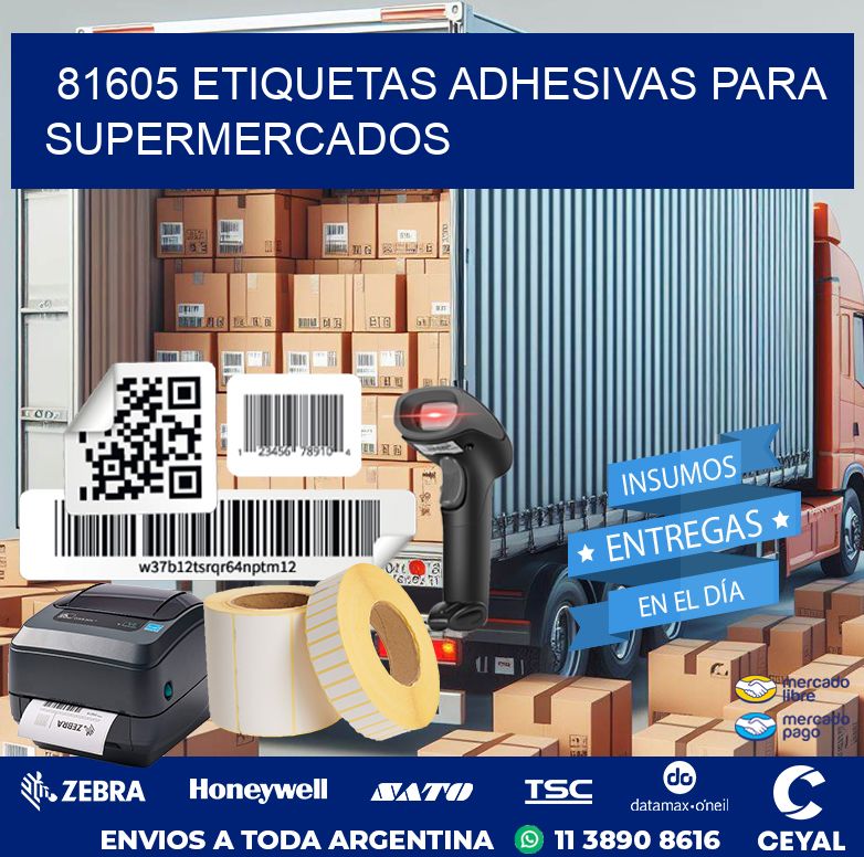81605 ETIQUETAS ADHESIVAS PARA SUPERMERCADOS