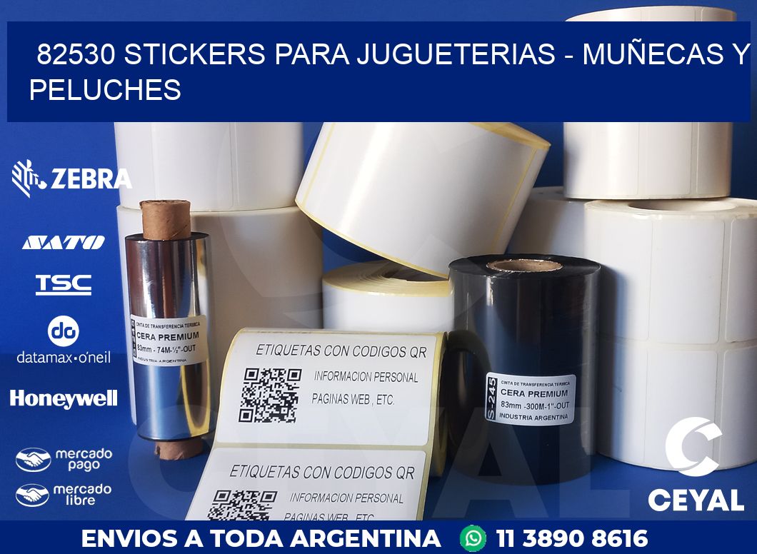 82530 STICKERS PARA JUGUETERIAS - MUÑECAS Y PELUCHES