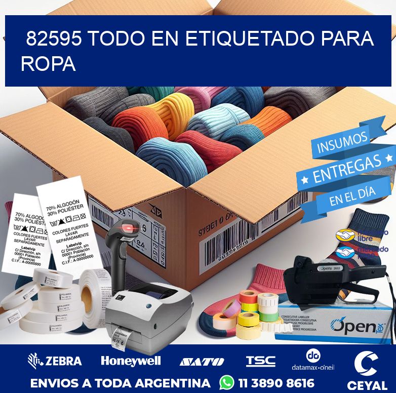 82595 TODO EN ETIQUETADO PARA ROPA