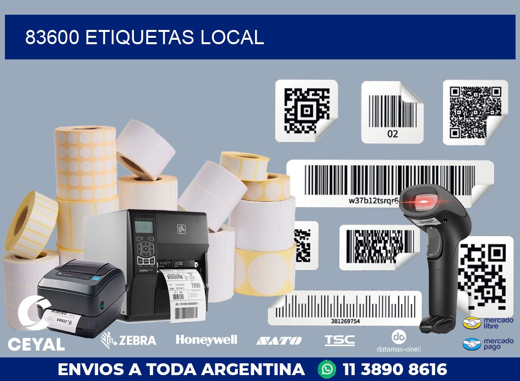 83600 ETIQUETAS LOCAL