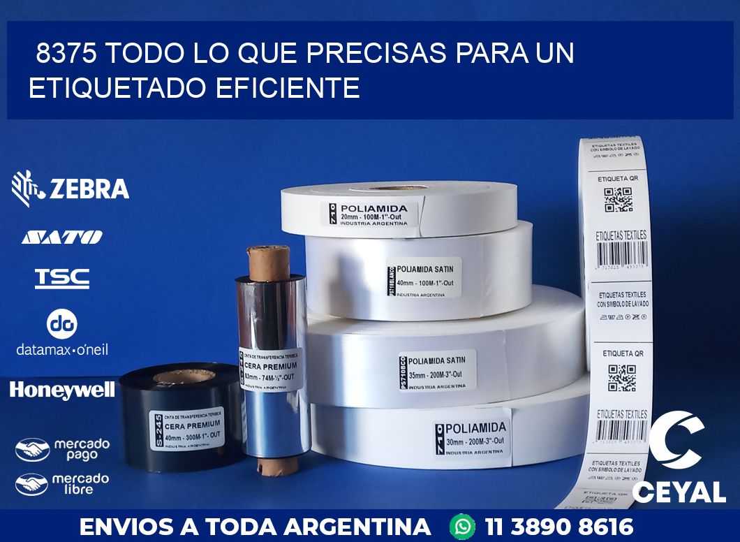 8375 TODO LO QUE PRECISAS PARA UN ETIQUETADO EFICIENTE