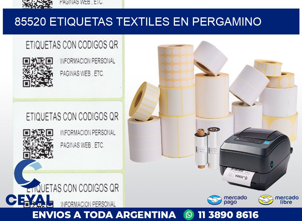 85520 ETIQUETAS TEXTILES EN PERGAMINO
