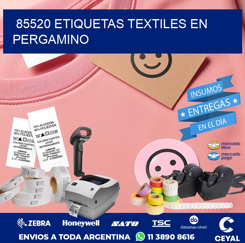 85520 ETIQUETAS TEXTILES EN PERGAMINO