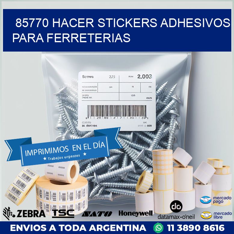 85770 HACER STICKERS ADHESIVOS PARA FERRETERIAS