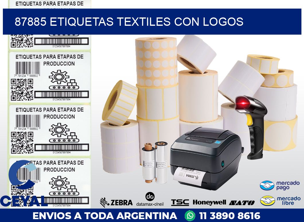 87885 ETIQUETAS TEXTILES CON LOGOS