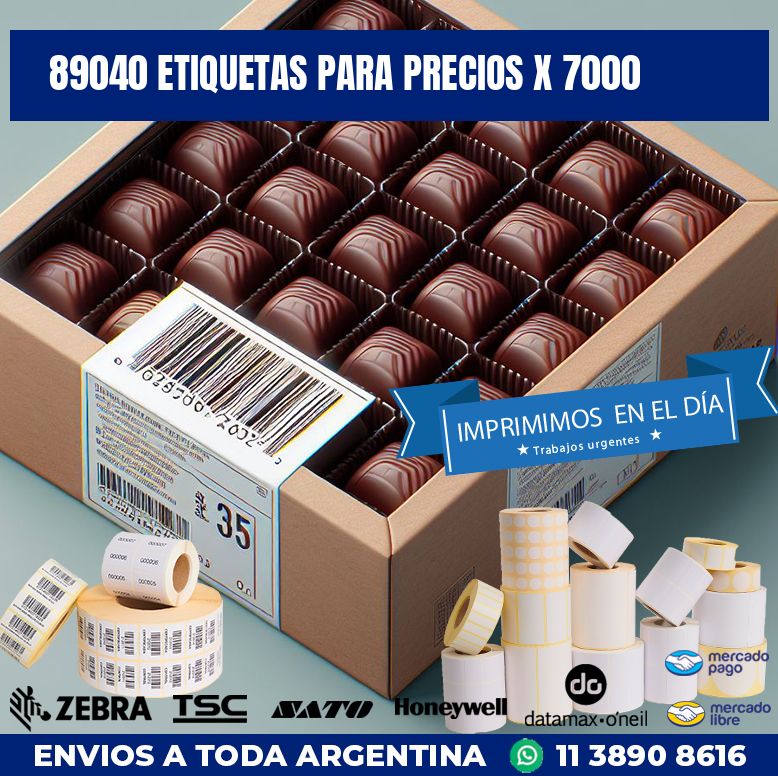 89040 ETIQUETAS PARA PRECIOS X 7000
