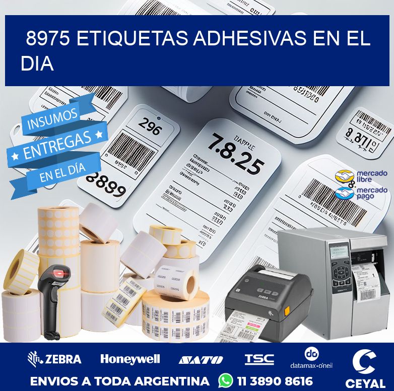 8975 ETIQUETAS ADHESIVAS EN EL DIA