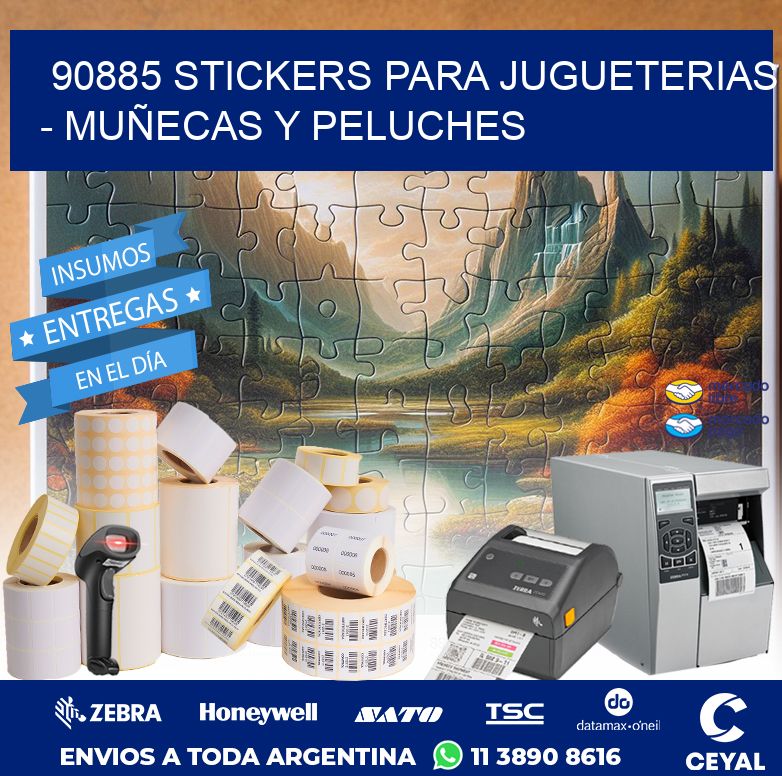 90885 STICKERS PARA JUGUETERIAS - MUÑECAS Y PELUCHES