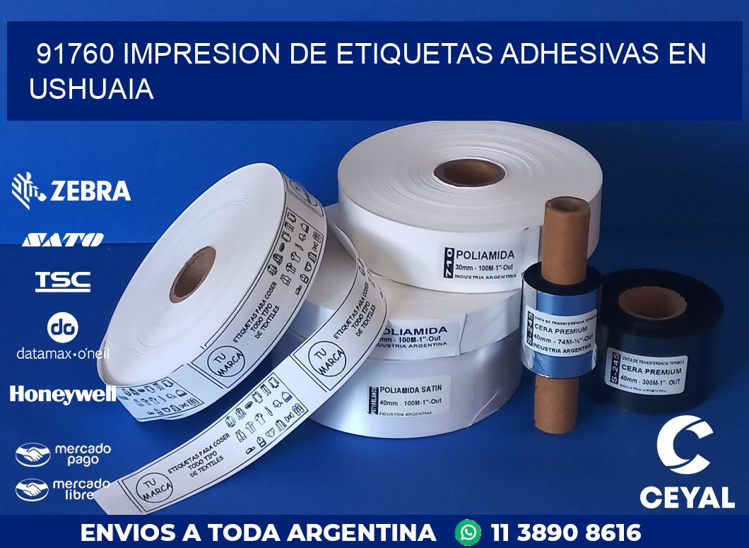 91760 IMPRESION DE ETIQUETAS ADHESIVAS EN USHUAIA