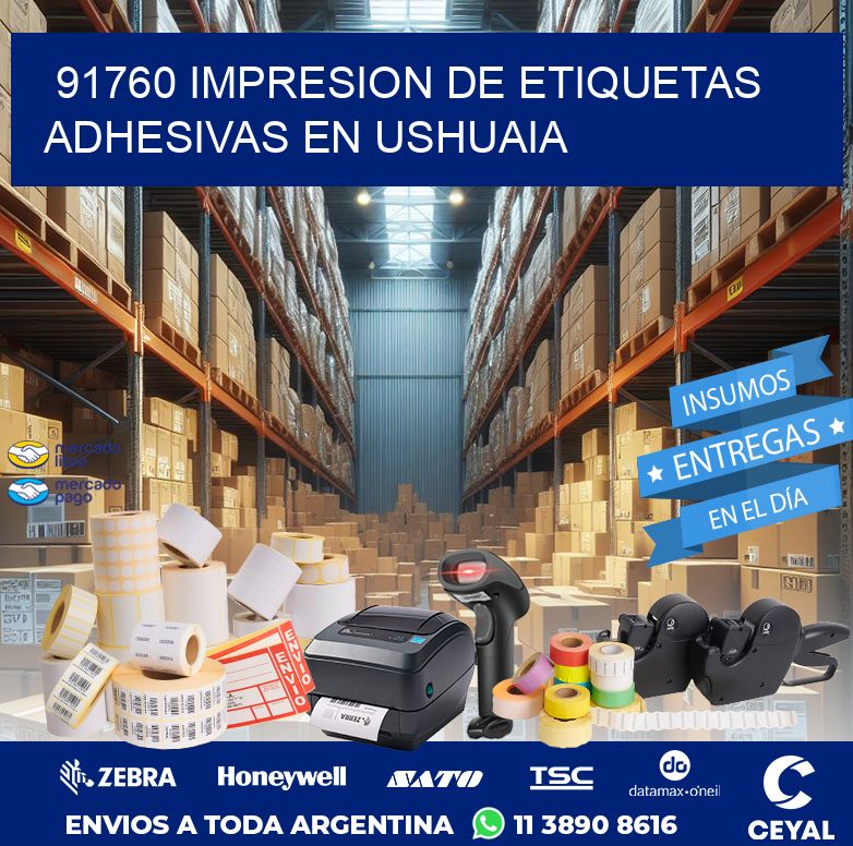 91760 IMPRESION DE ETIQUETAS ADHESIVAS EN USHUAIA