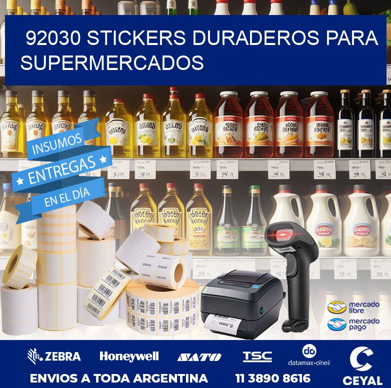 92030 STICKERS DURADEROS PARA SUPERMERCADOS