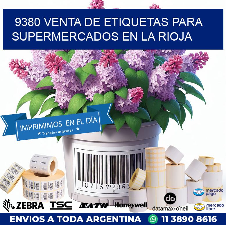 9380 VENTA DE ETIQUETAS PARA SUPERMERCADOS EN LA RIOJA