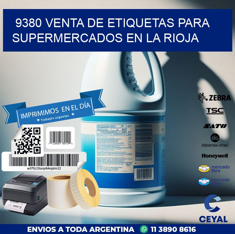 9380 VENTA DE ETIQUETAS PARA SUPERMERCADOS EN LA RIOJA