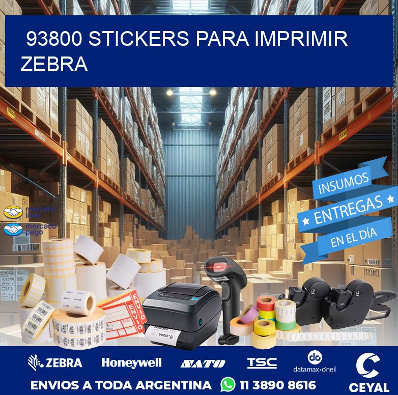 93800 STICKERS PARA IMPRIMIR ZEBRA