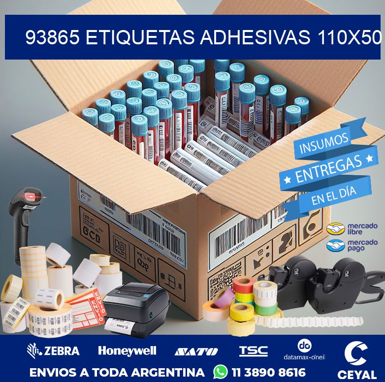 93865 ETIQUETAS ADHESIVAS 110X50