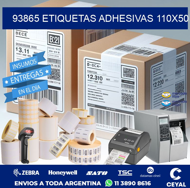 93865 ETIQUETAS ADHESIVAS 110X50
