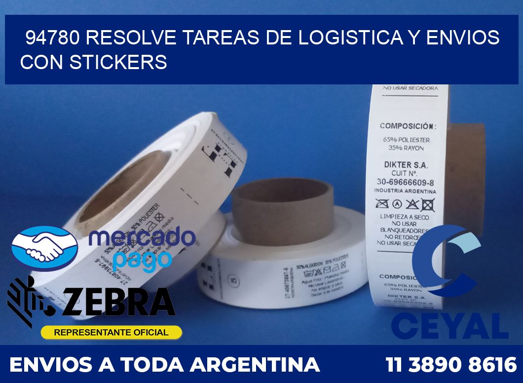 94780 RESOLVE TAREAS DE LOGISTICA Y ENVIOS CON STICKERS